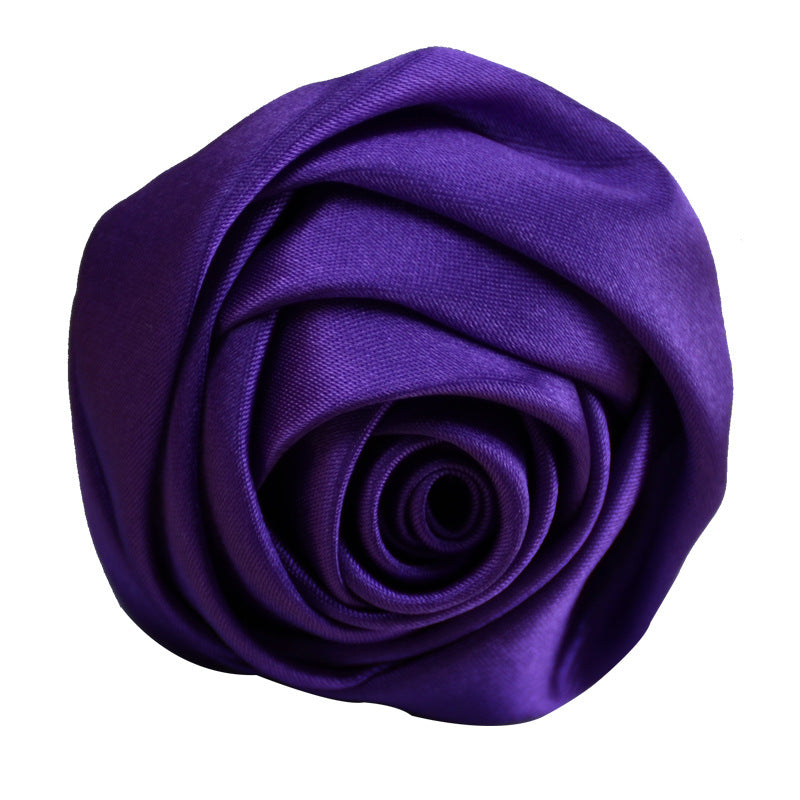 Wholesale 5.5cm Satin Fabric Handmade Three-dimensional Rosebud DIY Accessories
