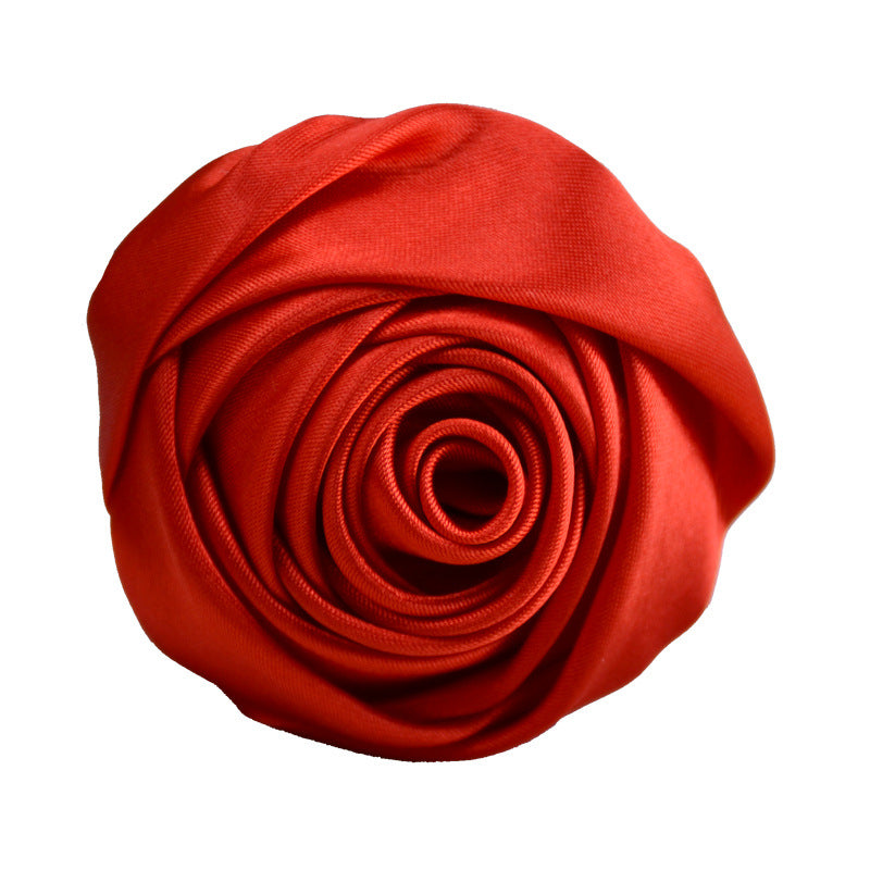Wholesale 5.5cm Satin Fabric Handmade Three-dimensional Rosebud DIY Accessories
