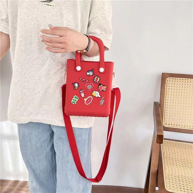 Wholesale Jelly Beach Flower Simple Hole Bag
