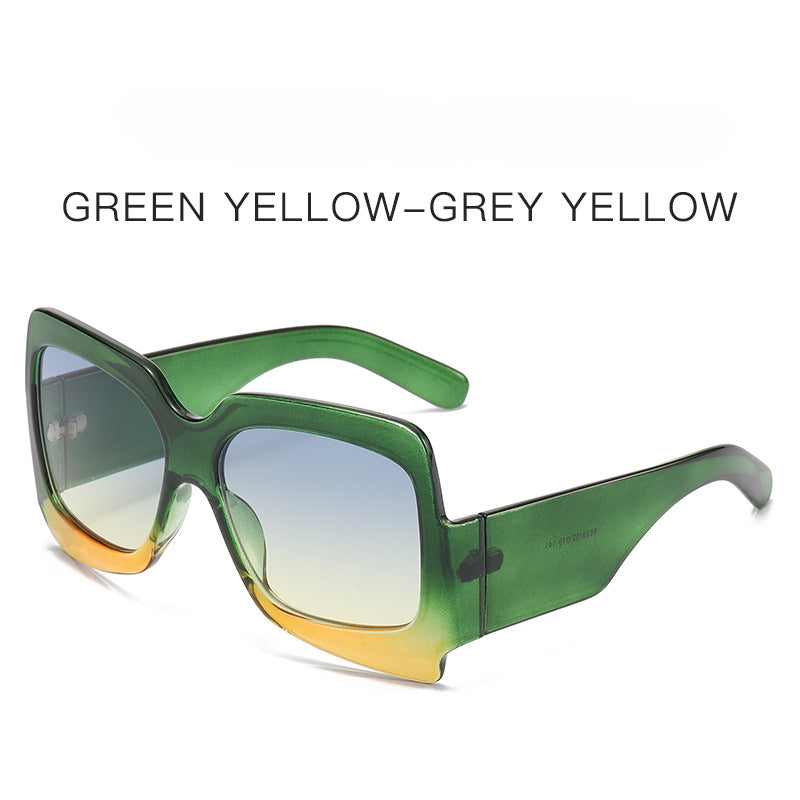 Wholesale New Ladies Large Square Frame PC Sunglasses