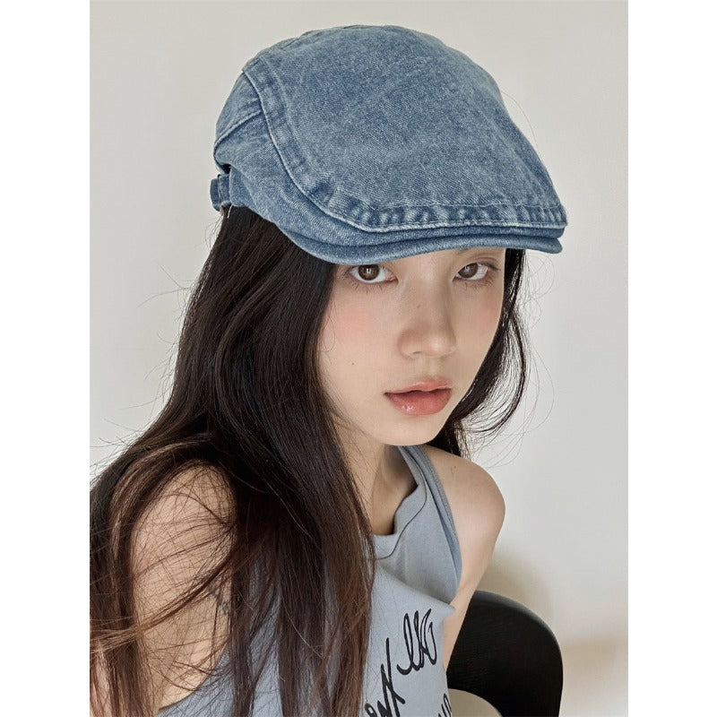 Wholesale Retro Versatile Denim Adjustable Front Hat