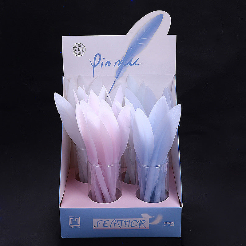 Wholesale Silicone Feather Gel Pen