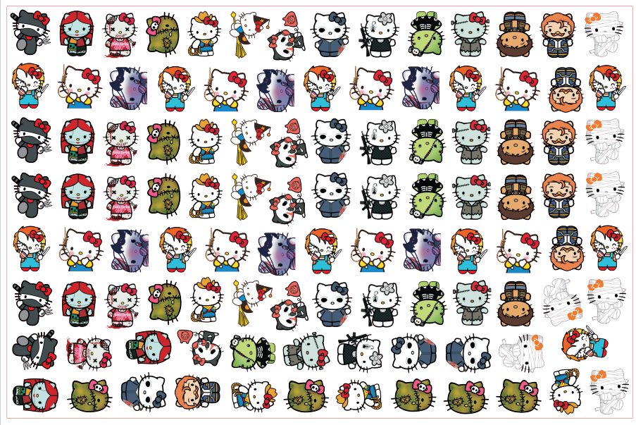 Wholesale Halloween Acrylic Cartoon 2cm/4cm/6cm/8cm Pieces DIY Charms Flatbacks Pendant