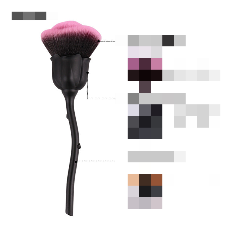 Wholesale Beauty Tools Rose Flower Large Loose Powder Nail Powder Brush Blush Brush Makeup Brush