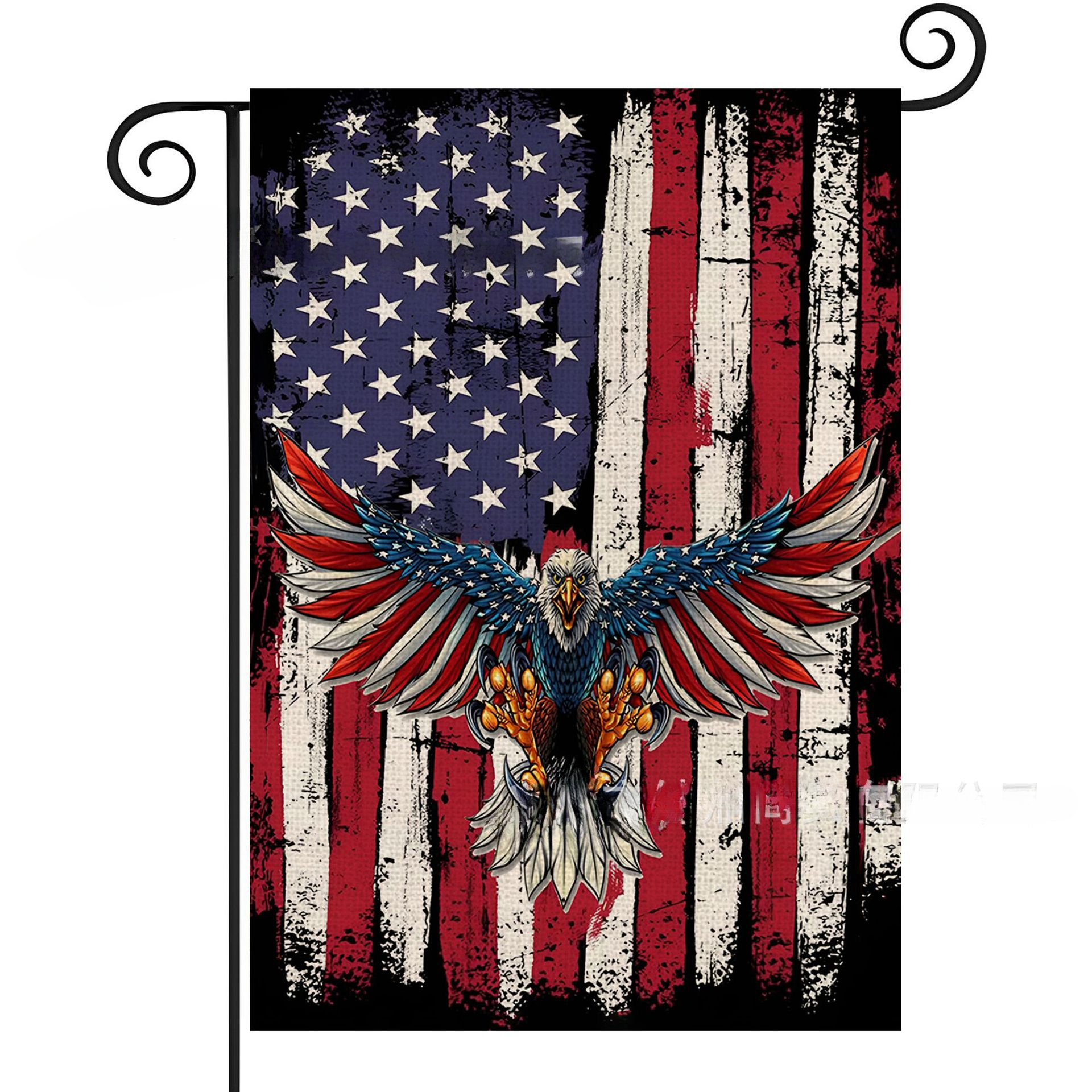 Wholesale Linen Fourth of July Garden Flags