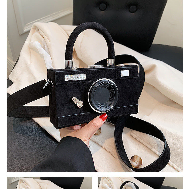Wholesale PU Suede Camera Bag