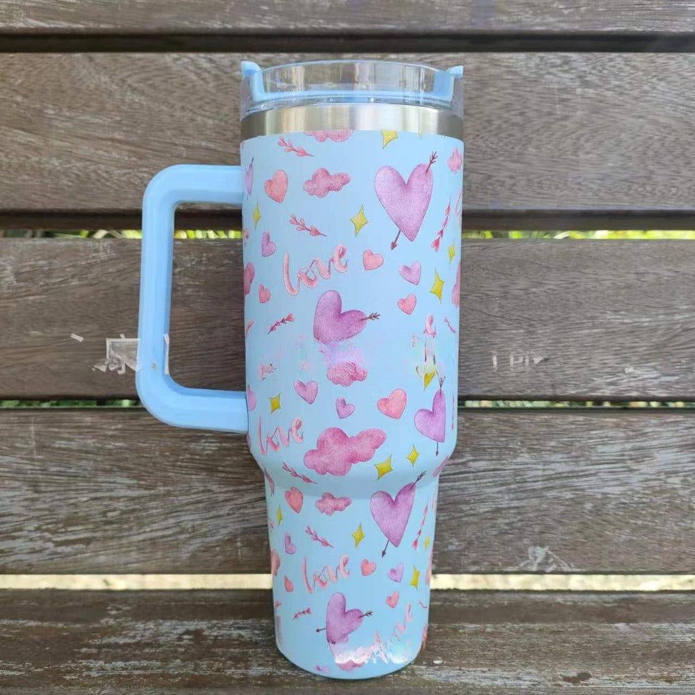 Wholesale Tumbler Double-layer Stainless Steel Valentine's Day Insulated Cup Ice Bullies Cup