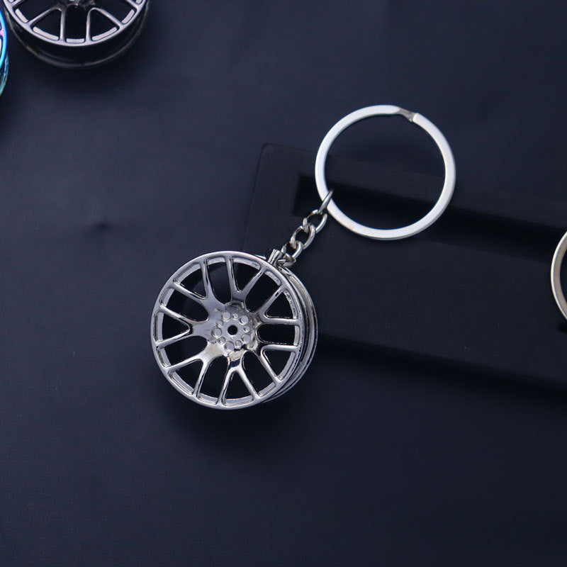 Wholesale Automobile Modification Wheel Hub Zinc Alloy Keychain