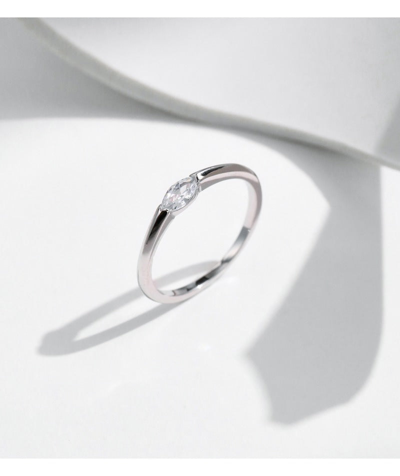 Wholesale S925 Sterling Silver Tinfoil Irregular Cross-line Textured Ring