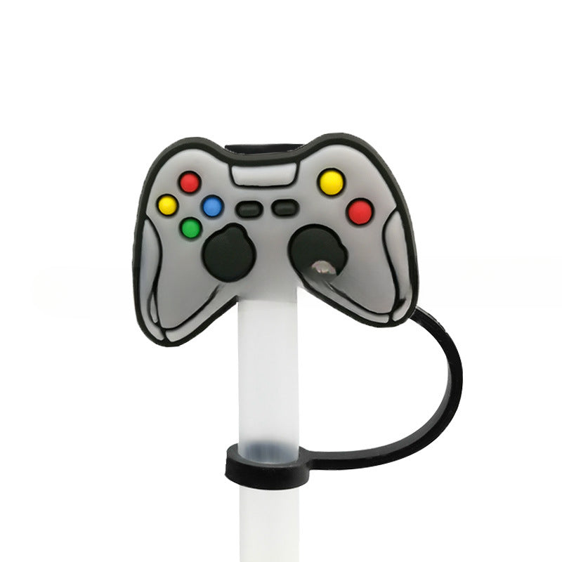 Wholesale 10pcs Game Style Straw Cap Silicone Dust Plug Cute Anime Party Casual Decorations