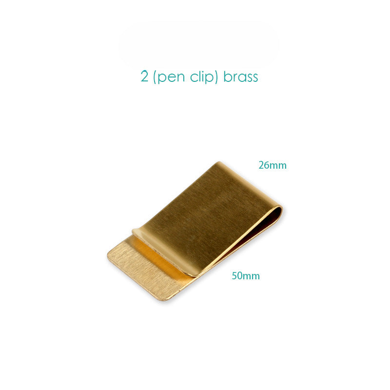 Wholesale Brass Stainless Steel Metal Pen Clip