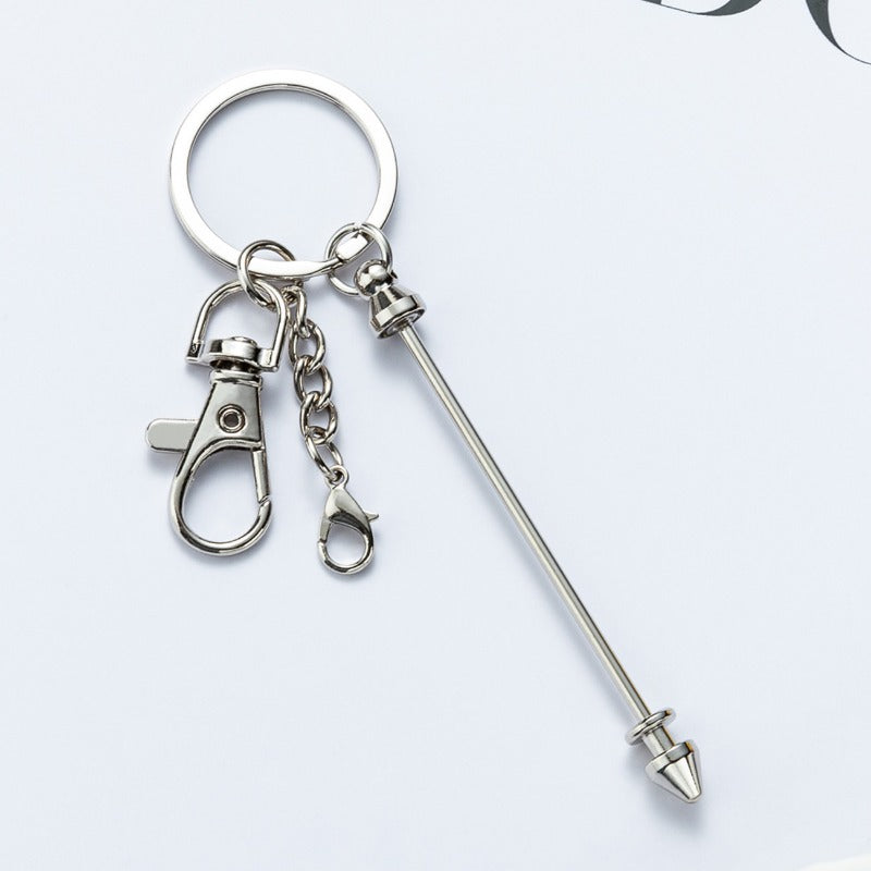 Wholesale's New Bead DIY Multi-color Metal Handmade Keychains