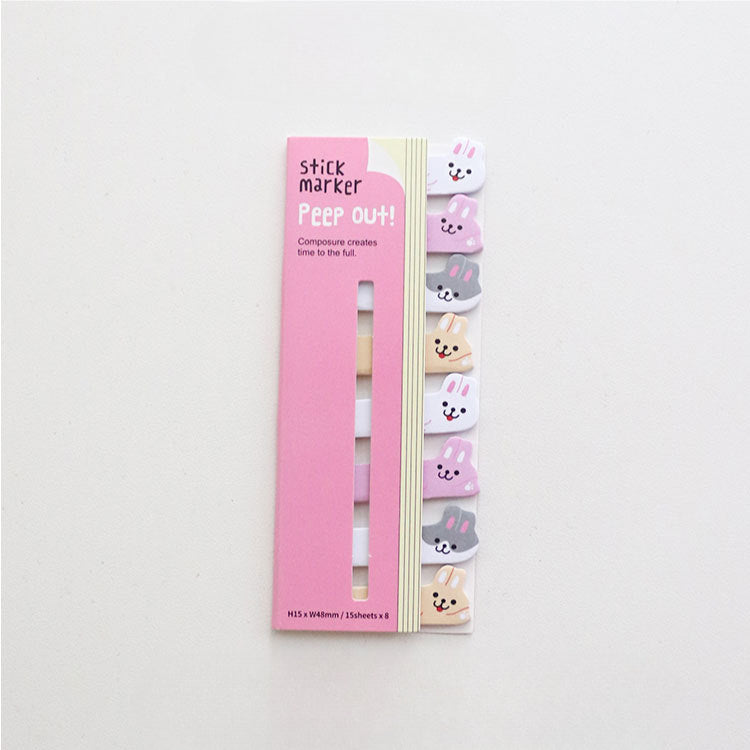 Wholesale Row Animal Paper Self-adhesive Sticky Notes