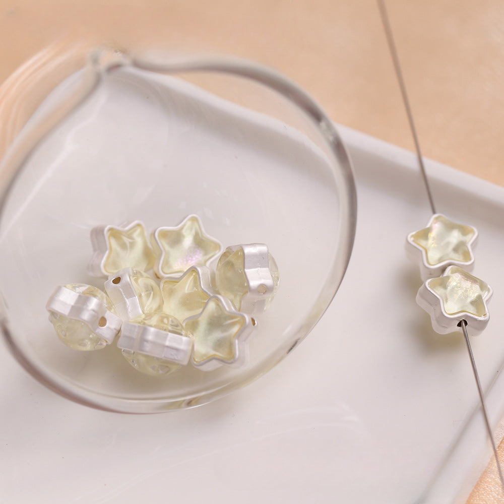 Wholesale Alloy Zircon Heart Star Scattered Beads