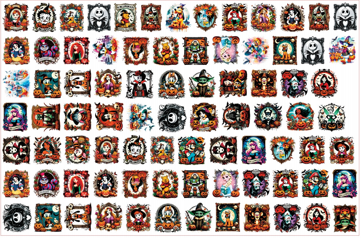 Wholesale Halloween Acrylic Cartoon 2cm/4cm/6cm/8cm Pieces DIY Charms Flatbacks Pendant