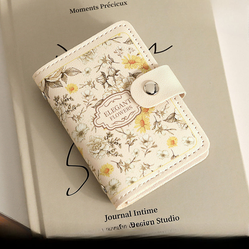 Wholesale Floral Oil Painting Retro Style Multi-card Card Card Holder