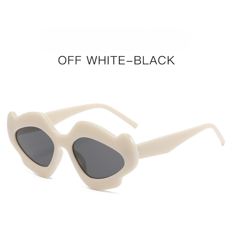 Wholesale New Flower Irregular PC Sunglasses