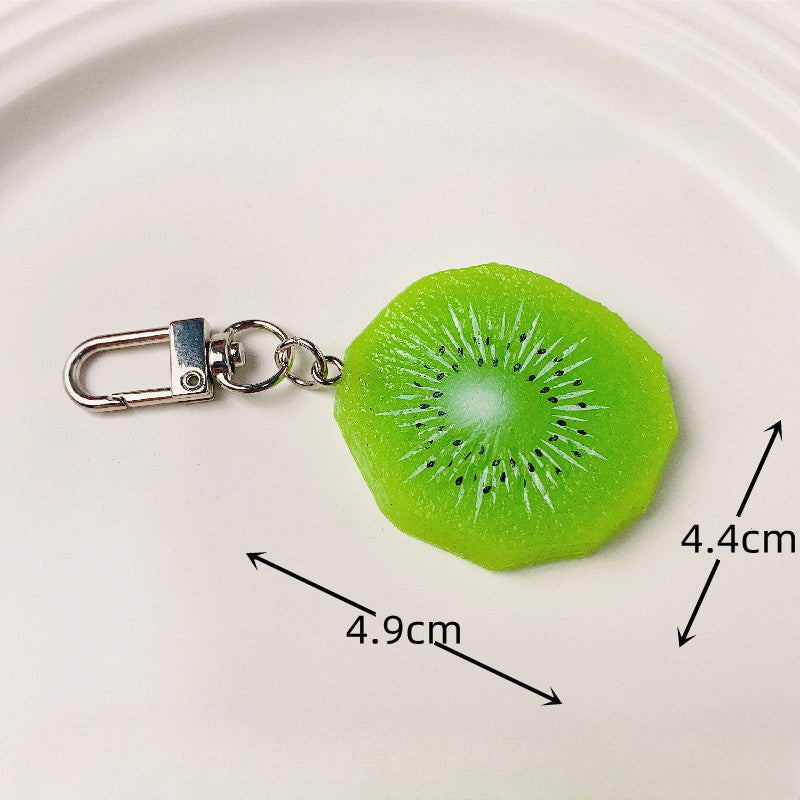 Wholesale Simulation PVC Simulation Fruit Keychain