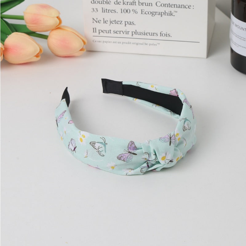 Wholesale Fabric Cross Minimalist Wide Edge Headband