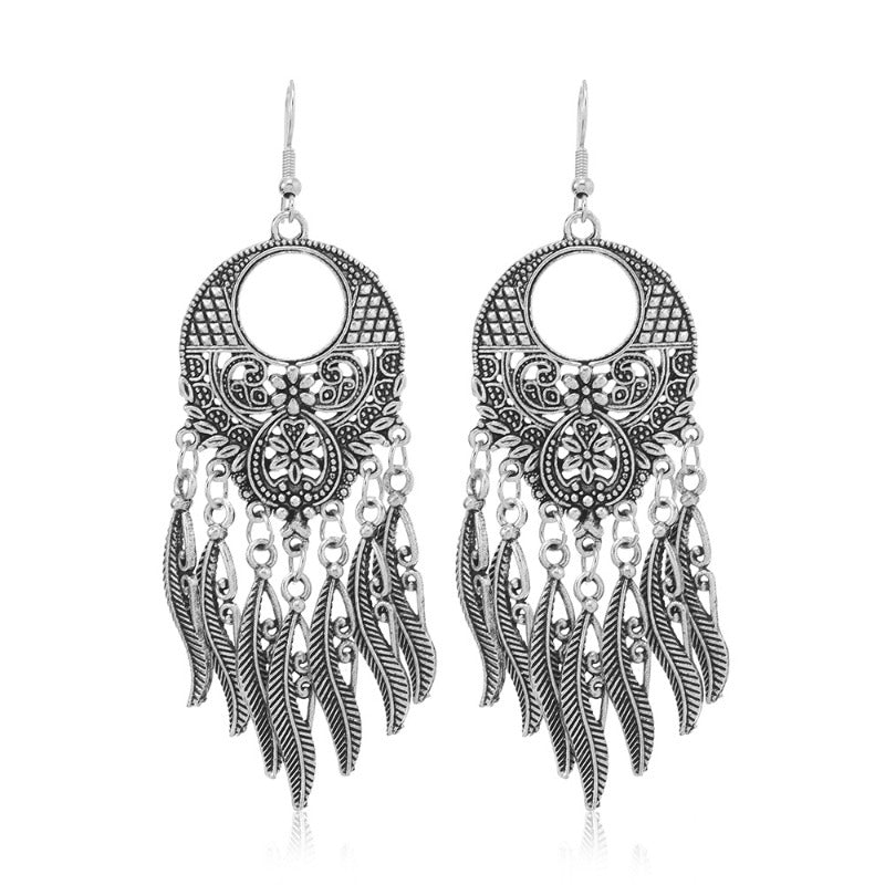 Wholesale Retro Ethnic Style Su Long Style Temperament Versatile Fashion Personality Exotic Style Earrings