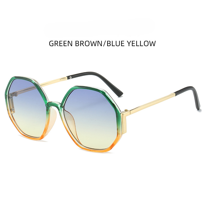 PC mayorista 2023 Nuevas gafas de sol en las damas redondas de verano