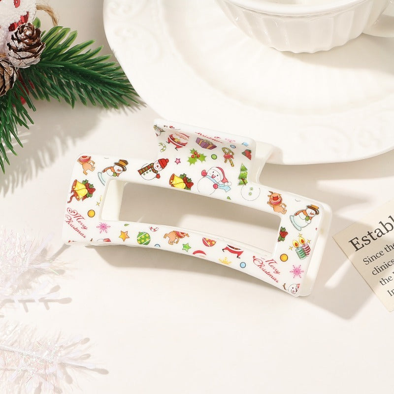 Wholesale Christmas Cute Sweet Print Shark Hair Clips