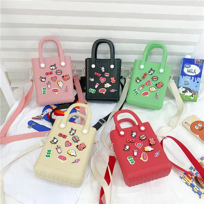 Wholesale Jelly Beach Flower Simple Hole Bag