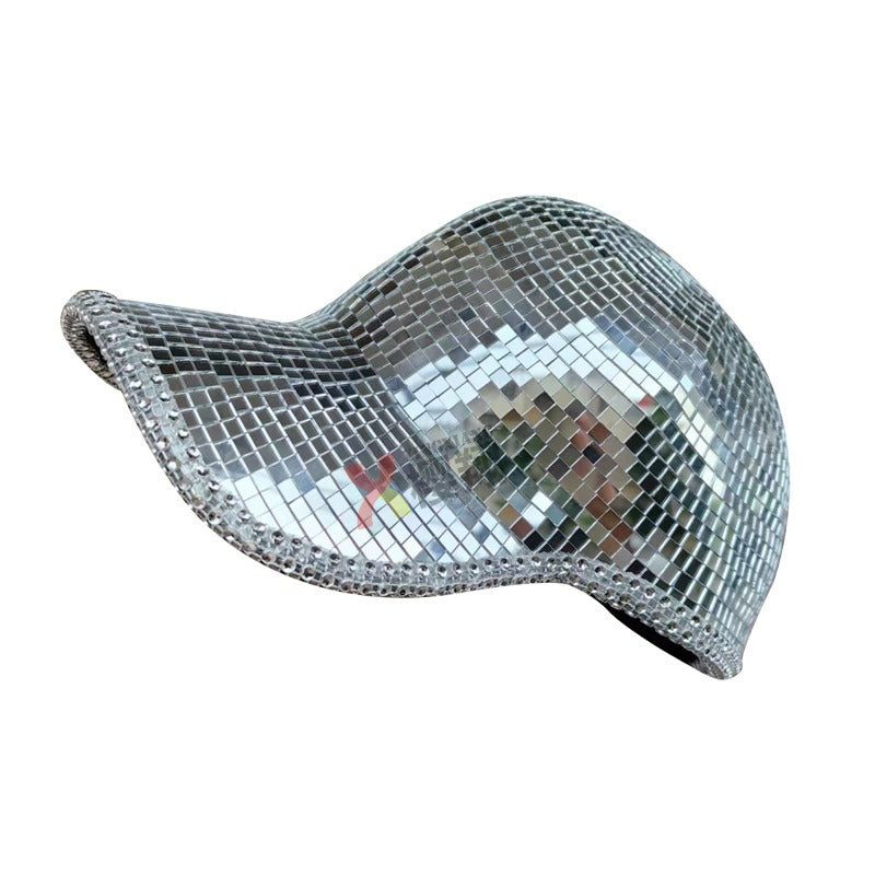 Wholesale Mirrored Disco Ball Mirrored Party Baseball Cap