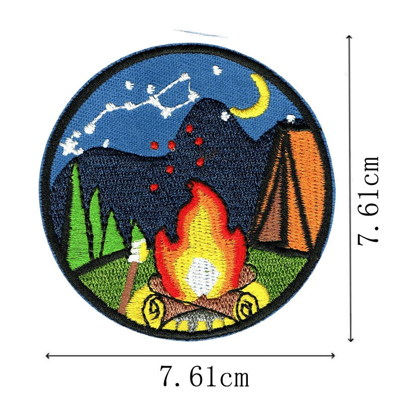 Wholesale Personalized Badge Campus Style Sleeve Badge Chest Badge Clothing Accessories Embroidery Ironable Digital Badge Patch FS