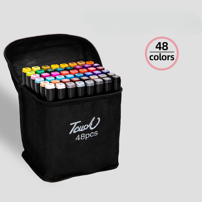 Wholesale Double-ended Oily Plastic Marker Pen Set