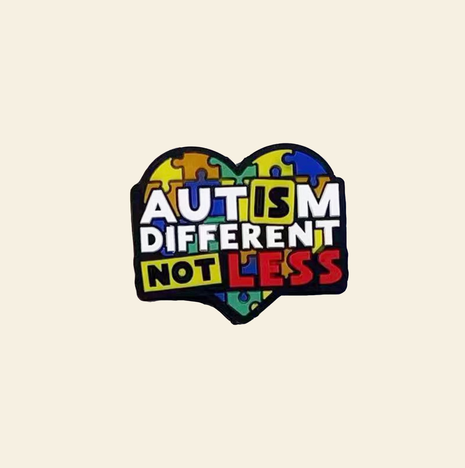 Wholesale 10 Pcs Cartoon Heart Shaped Puzzle Silicone Beads