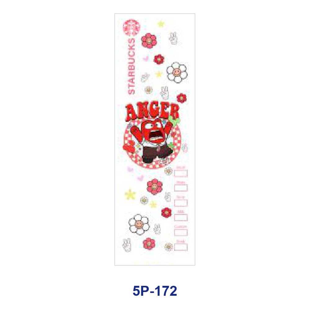 Wholesale 2/ 8/ 16pcs Cute Colorful Cartoon Element Print Pen and Bookmark Stickers UV DTF Wraps OLY Exclusive