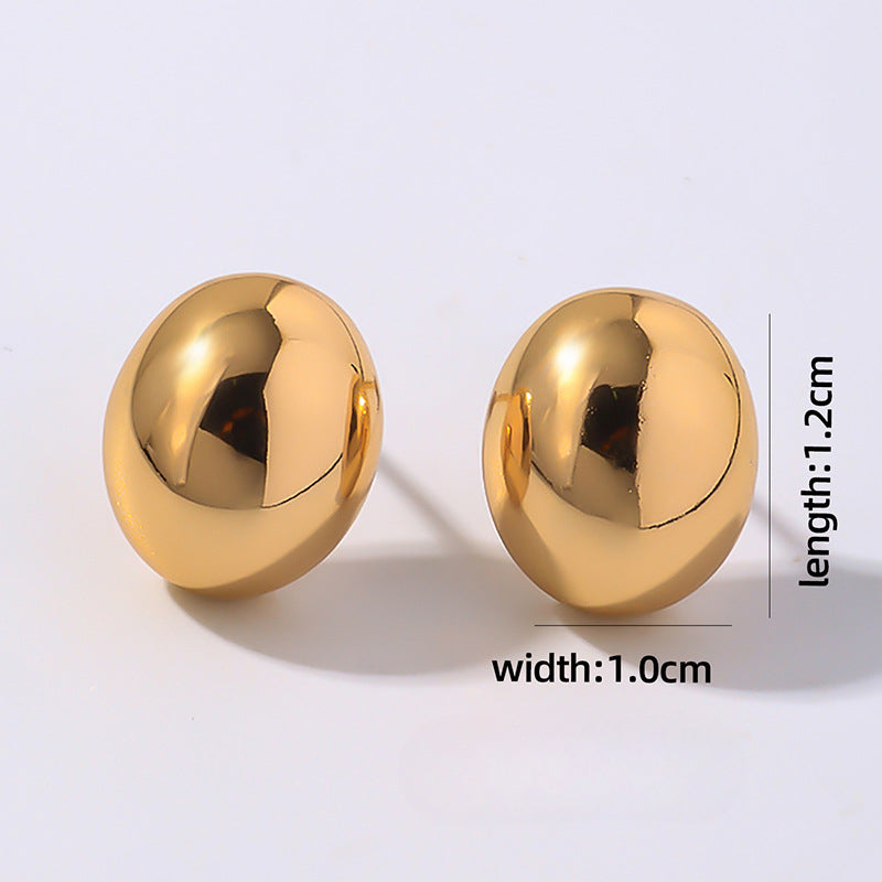 Wholesale Irregular Gold Stainless Steel Earrings