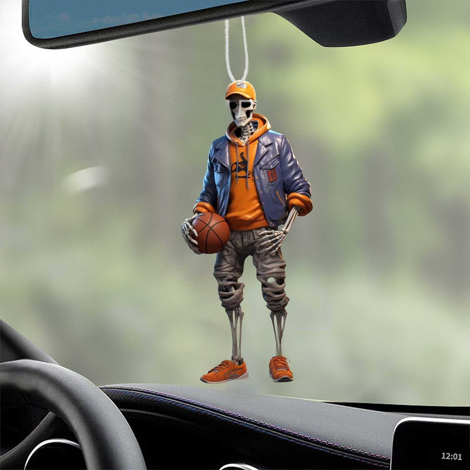 Wholesale New Arrival Halloween Skull Acrylic Car Pendant