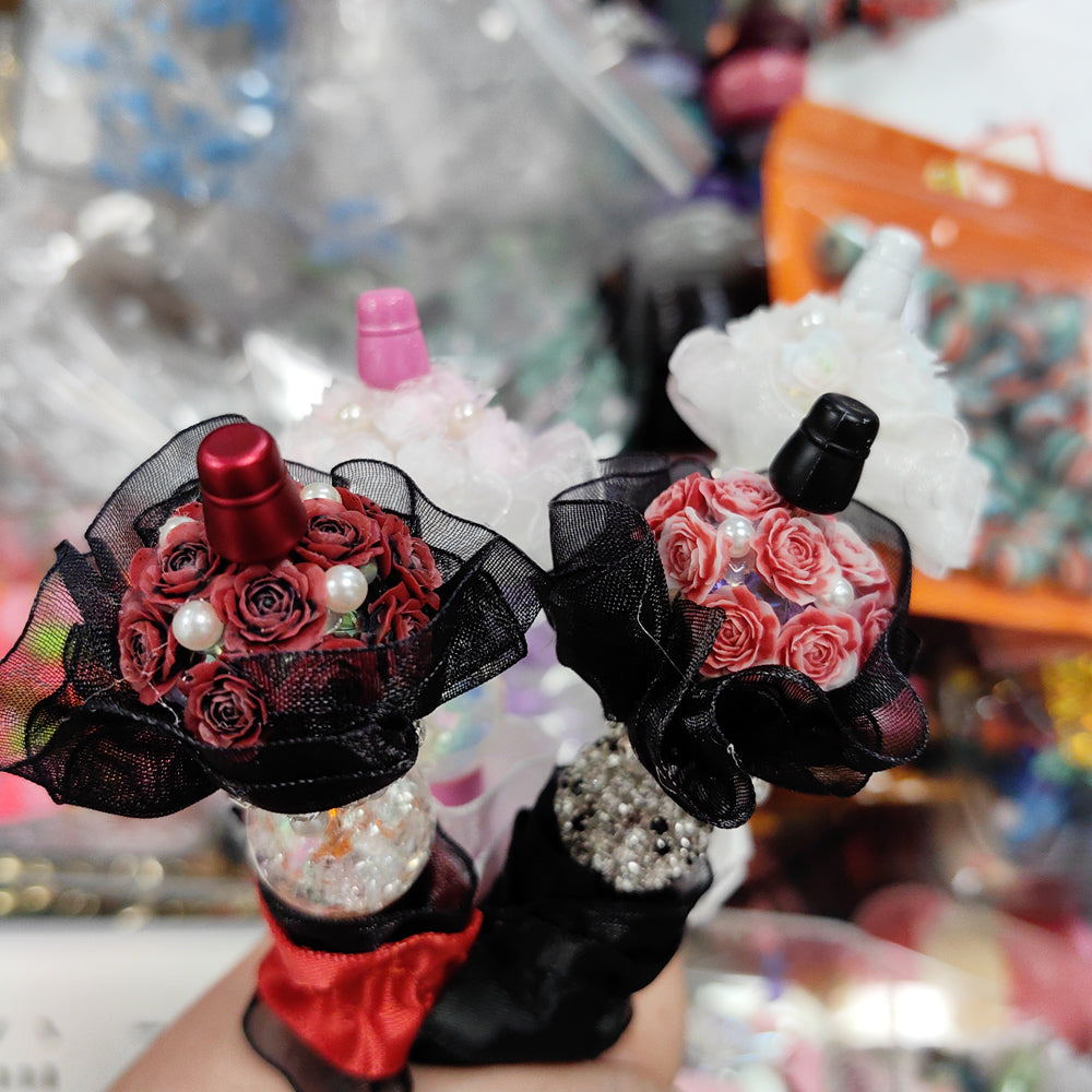 Wholesale Beaded Pen Handmade Boutique Lace Bouquet Beaded Pen Souvenirs