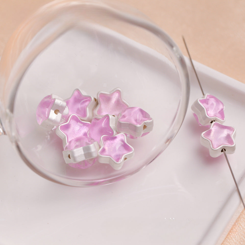 Wholesale Alloy Zircon Heart Star Scattered Beads