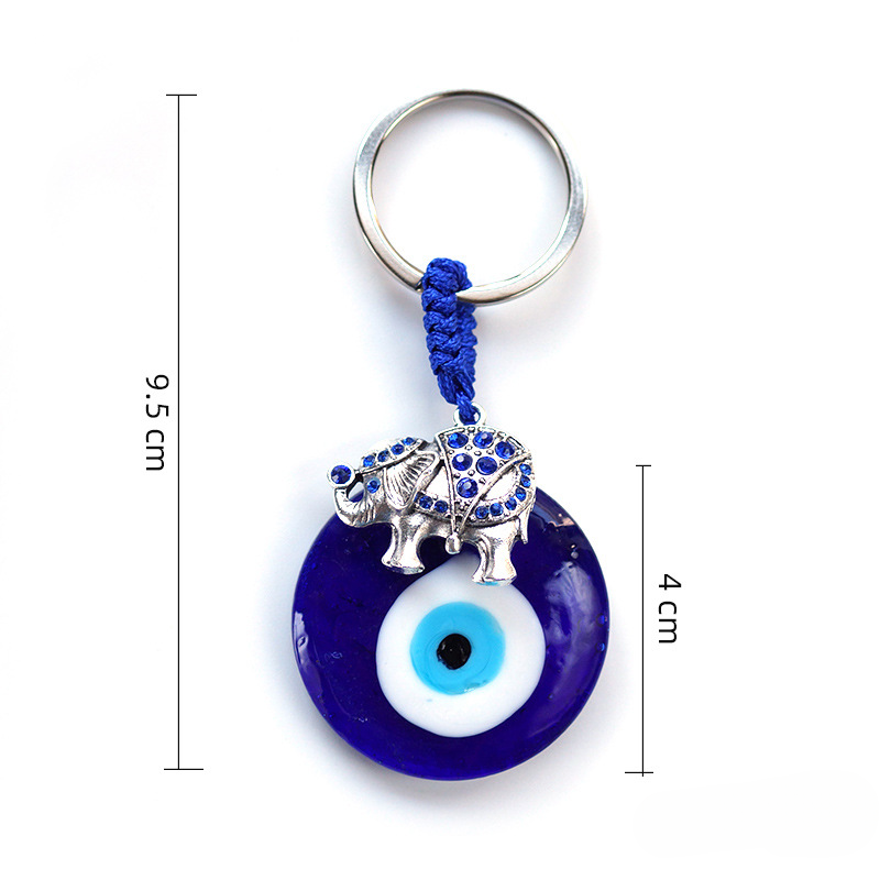 Wholesale Devil Eye Glass Keychain