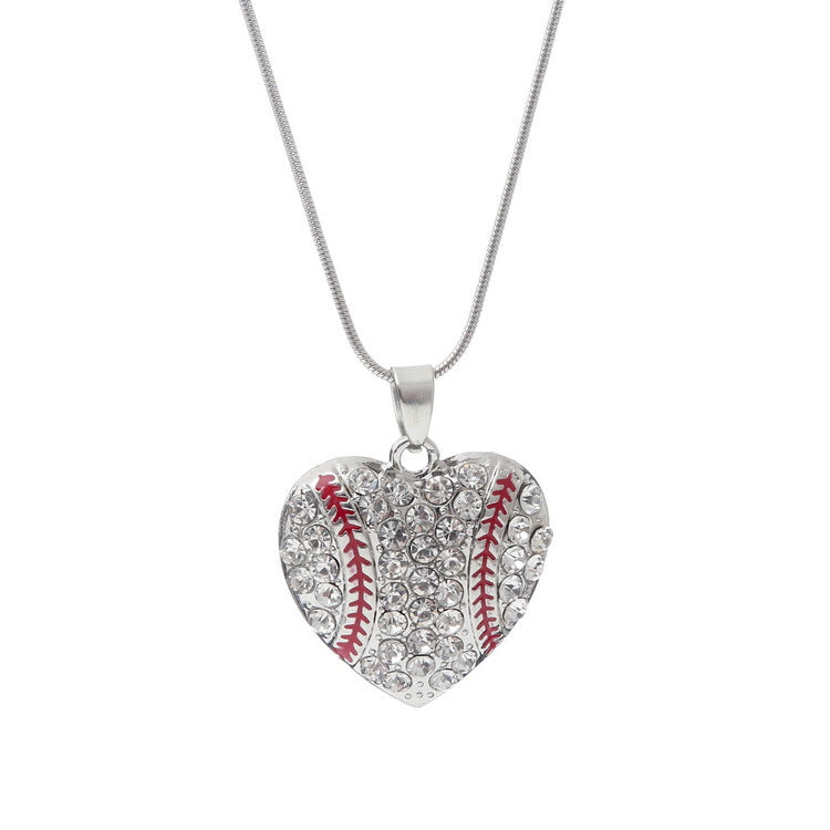 Wholesale Basketball Baseball Softball Pendant Multicolor Alloy Necklaces