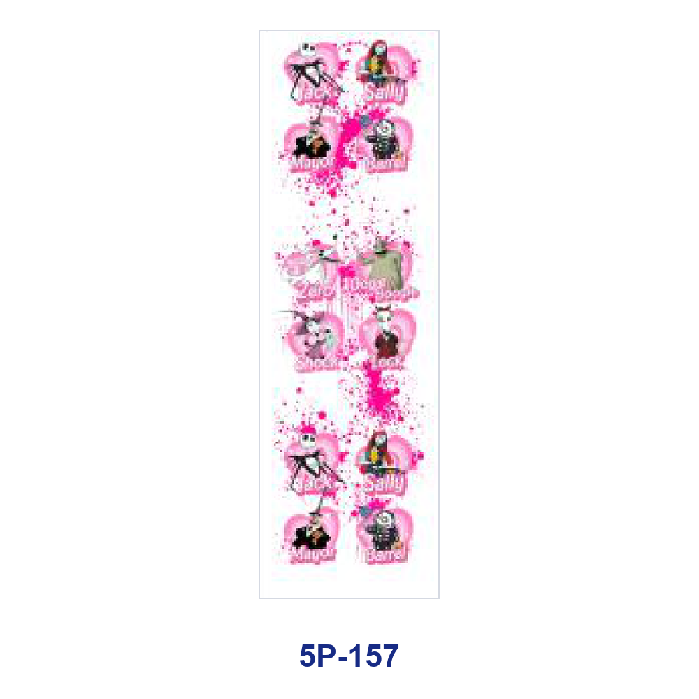 Wholesale 2/ 8/ 16pcs Spooky  Skull Ghost Bat Moon Element Print Pen and Bookmark Stickers UV DTF Wraps OLY Exclusive