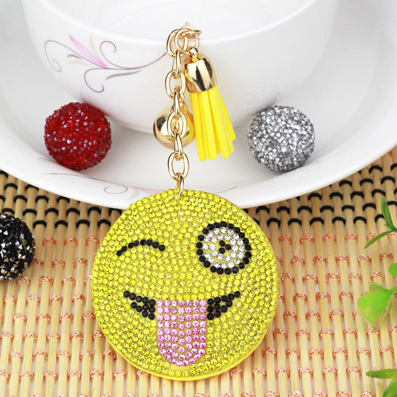 Wholesale  12pcs creative smiling face bag pendant
