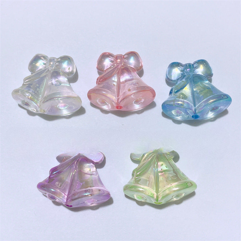 Wholesale 200PCS Acrylic Starry Sky Luminous Christmas Tree Christmas Bells DIY Beads