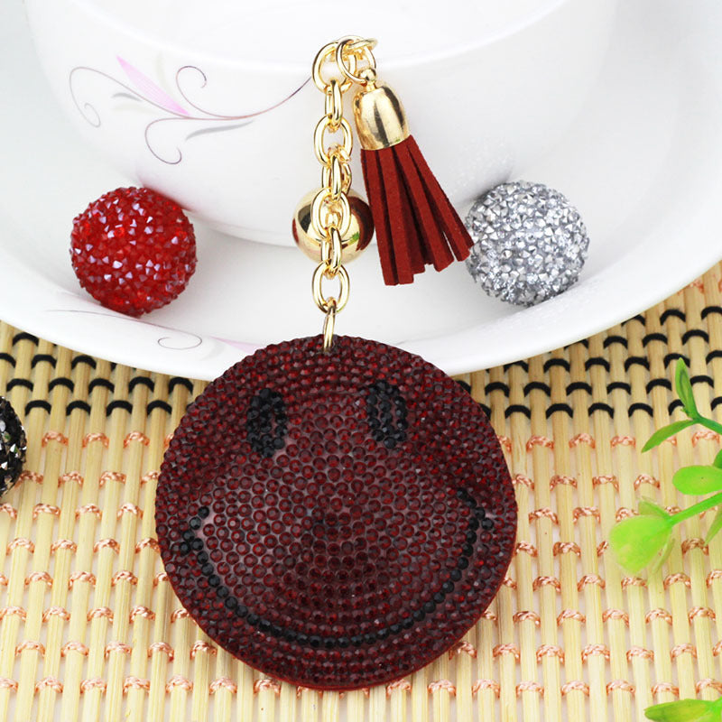 Wholesale  12pcs creative smiling face bag pendant