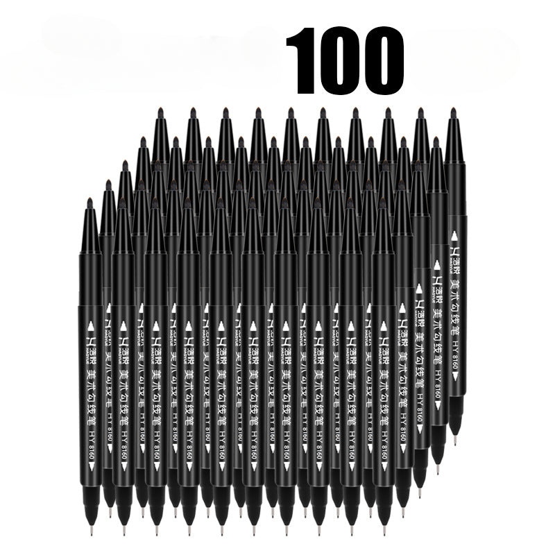 Wholesale 100PCS Plastic Double-ended Graffiti Hook Pen