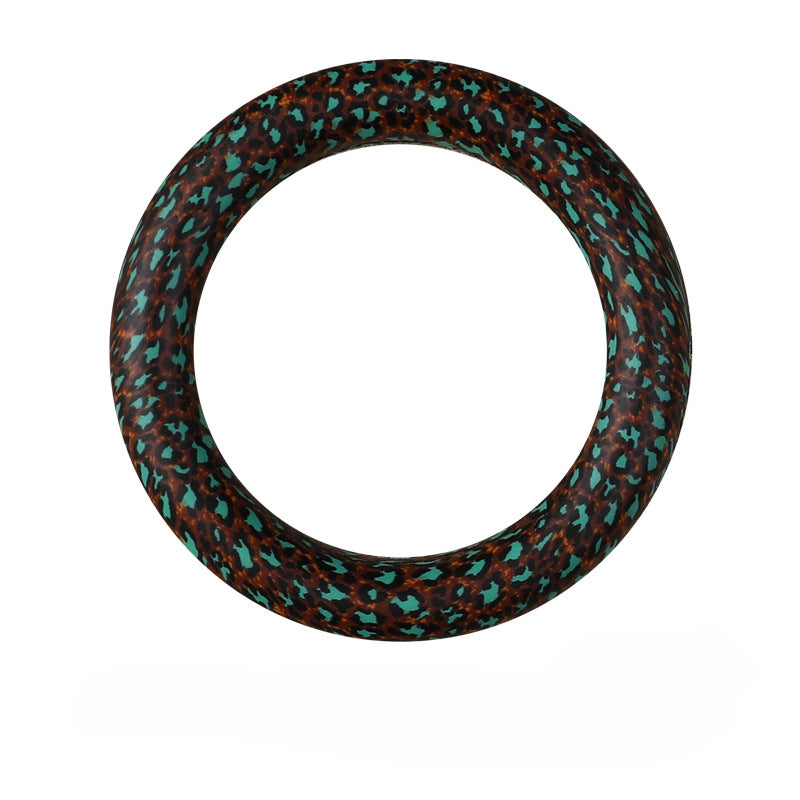 Wholesale 20pcs Silicone Bead Ring Keychain Beaded Jewelry Children DIY Handmade Silicone Bracelet