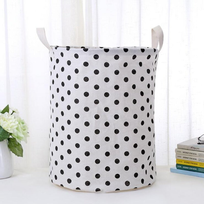 Wholesale Cotton and Linen Large Capacity Foldable Storage Baskets