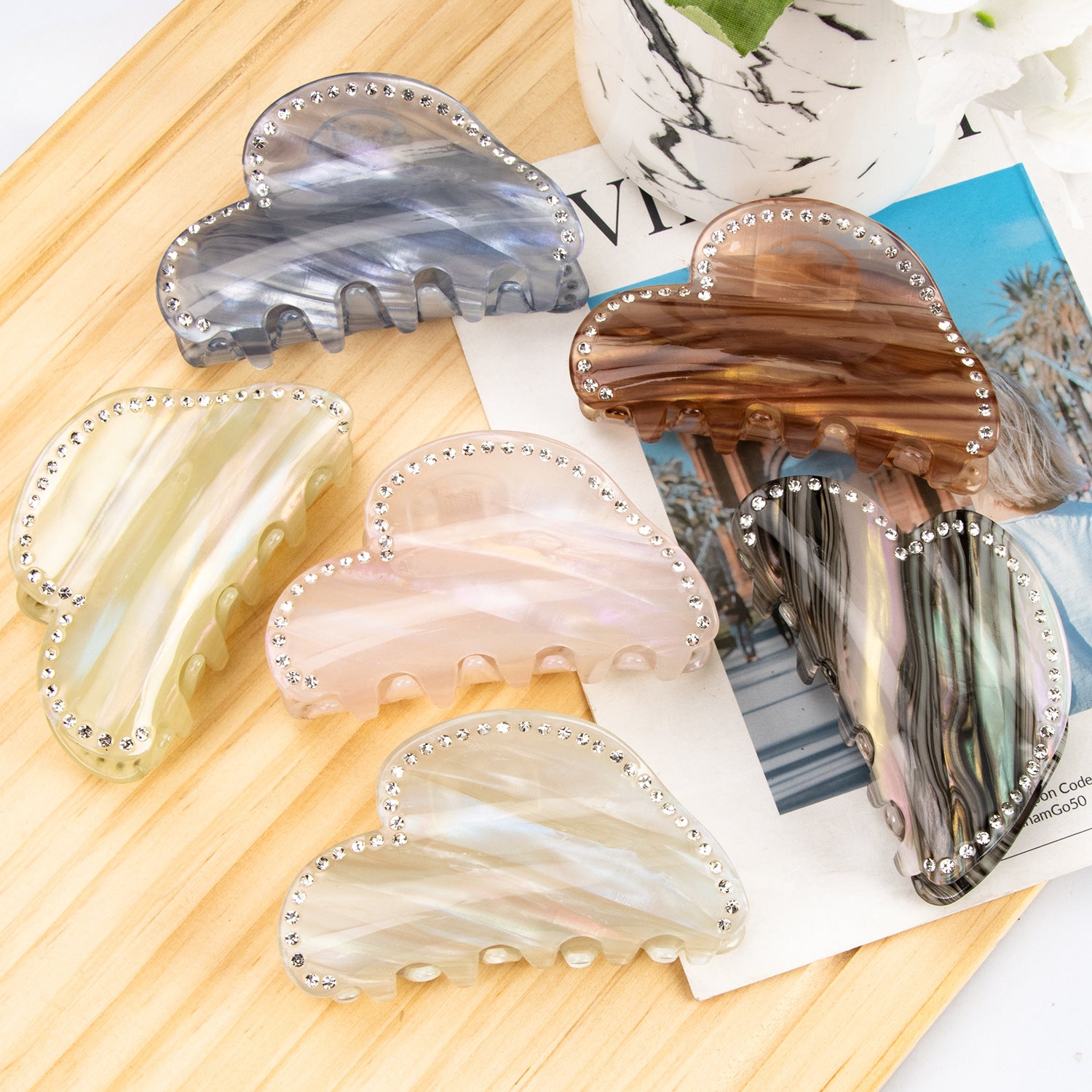 Wholesale Valentine's Day 8cm Elegant Hair Clip