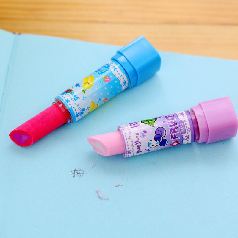 Wholesale Lipstick Shaped TPR Erasers