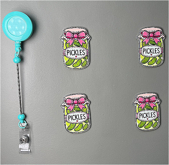 Wholesale 10pcs/Pack Green Bottle with Bow DIY Acrylic Flatbacks for Badge Reels Keychains