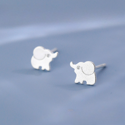 Pendientes al por mayor de conejo lindos 925 de plata esterlina