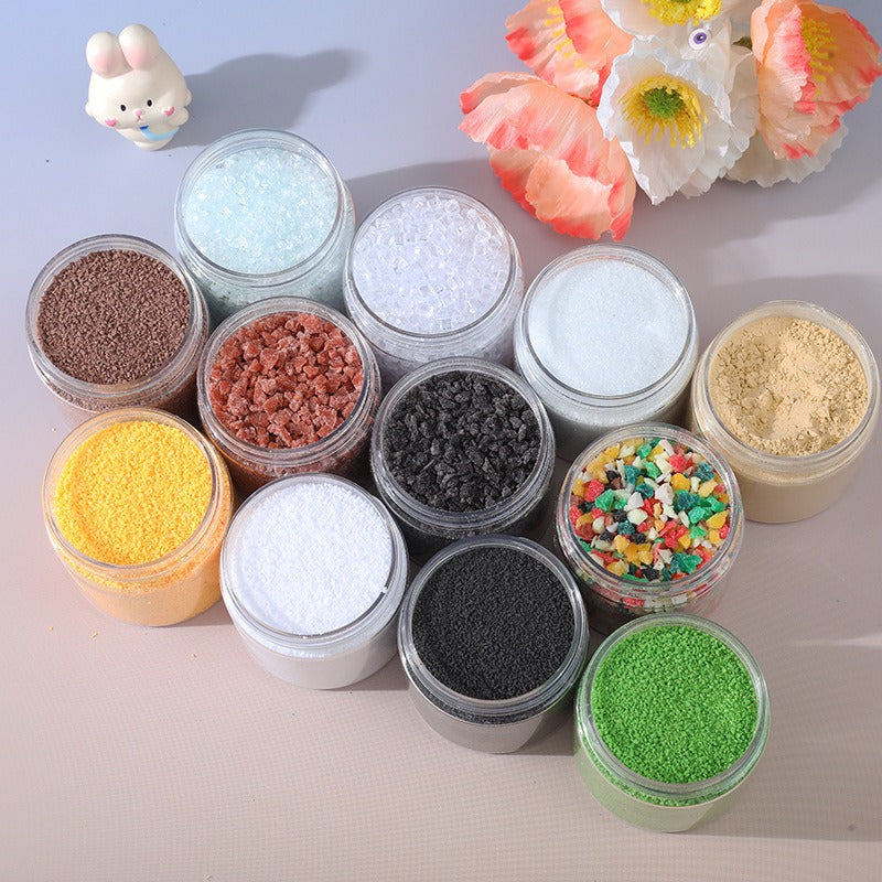 Wholesale Simulation Food Toy Chocolate Chips, Sesame Bread Crumbs, Sugar, Soy Milk Powder, Coconut Milk DIY, Kneading and Playing Materials